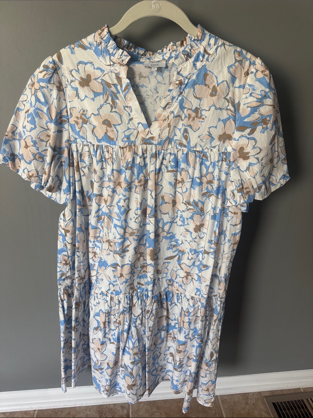 Women’s Floral Blue Dress